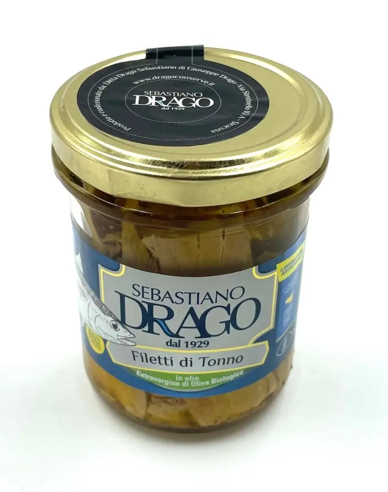 Filets de thon à l'huile d'olive extra vierge bio