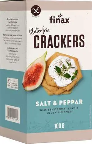 FINAX Salt & Peppar Crackers Gluten-free 100 g