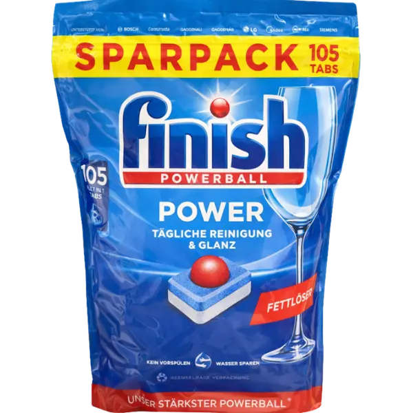 Finish Powerball All in One Dishwasher Tablets – 105 Tabs