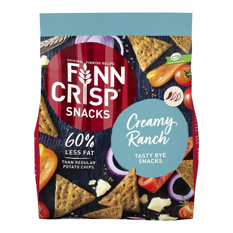 Finn Crisp rågsnacks creamy ranch  - Rye snacks creamy ranch 150g