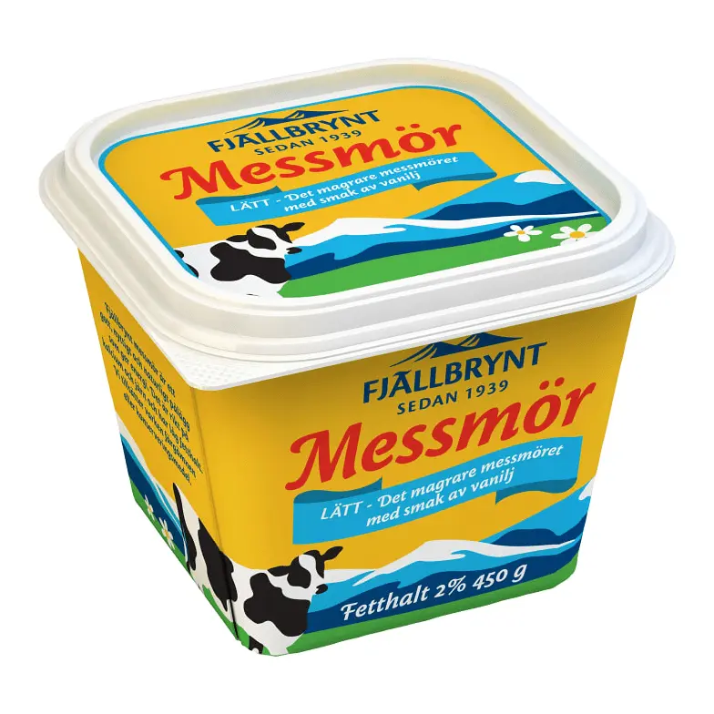 Fjällbrynt Lätt Messmör 2% - Light Whey Cheese 2%, 450 g
