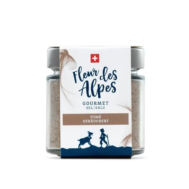 Fleur des Alpes Gourmet Salz, geräuchert (Rauchsalz), 140 g