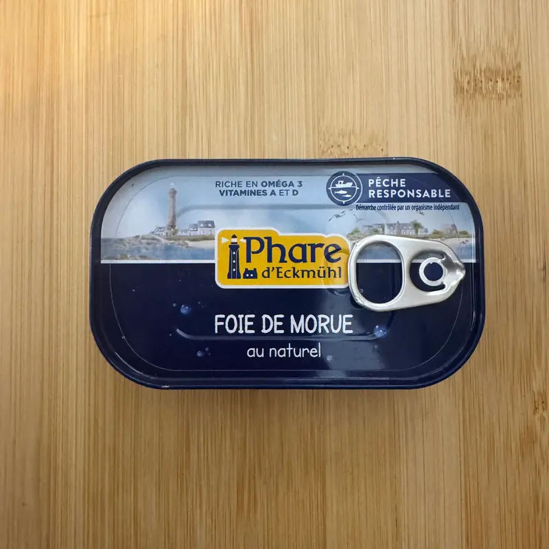 Foie de morue au naturel