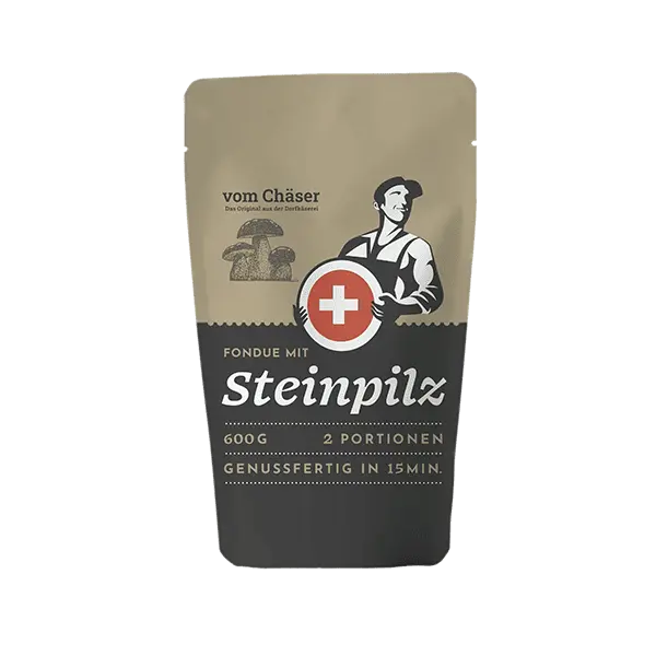 Fondue mit Steinpilz