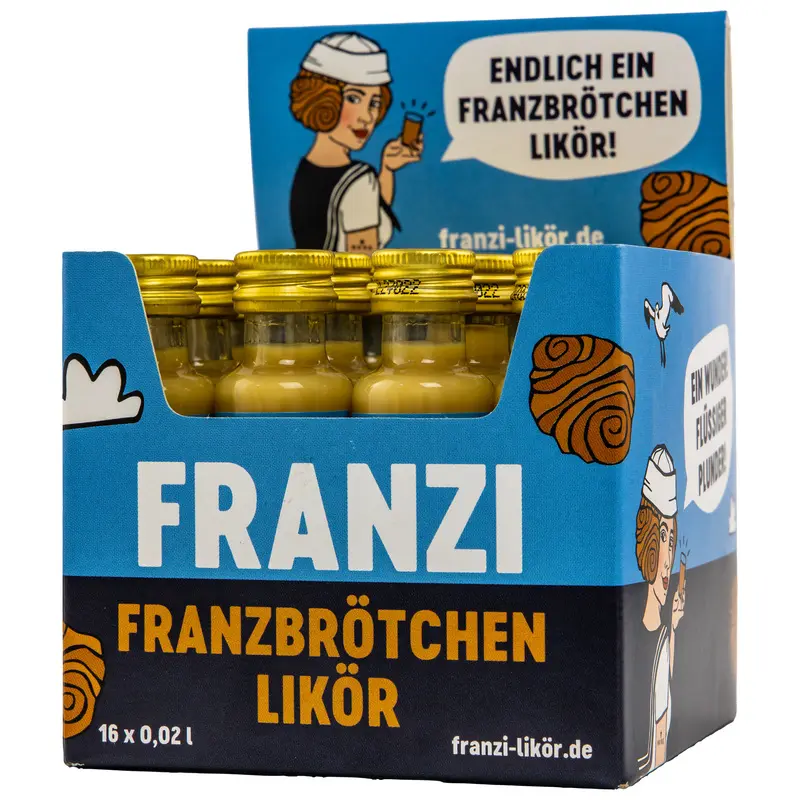 Franzi Franzbrötchenlikör Miniaturbox - VPE
