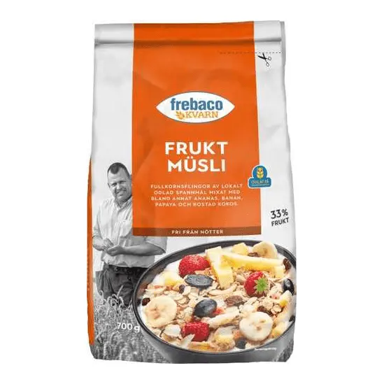 Frebaco Fruktmüesli - Muesli with Fruit 700g
