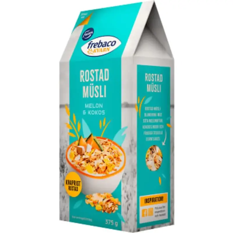 Frebaco Rostad Müsli Melon & Kokos - Roasted Muesli Melon & Coconut- 375g