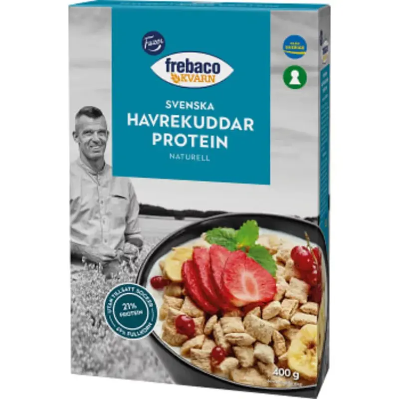 Frebaco Svensk Havrekuddar Protein - Swedish Oatmeal Protein - 400g