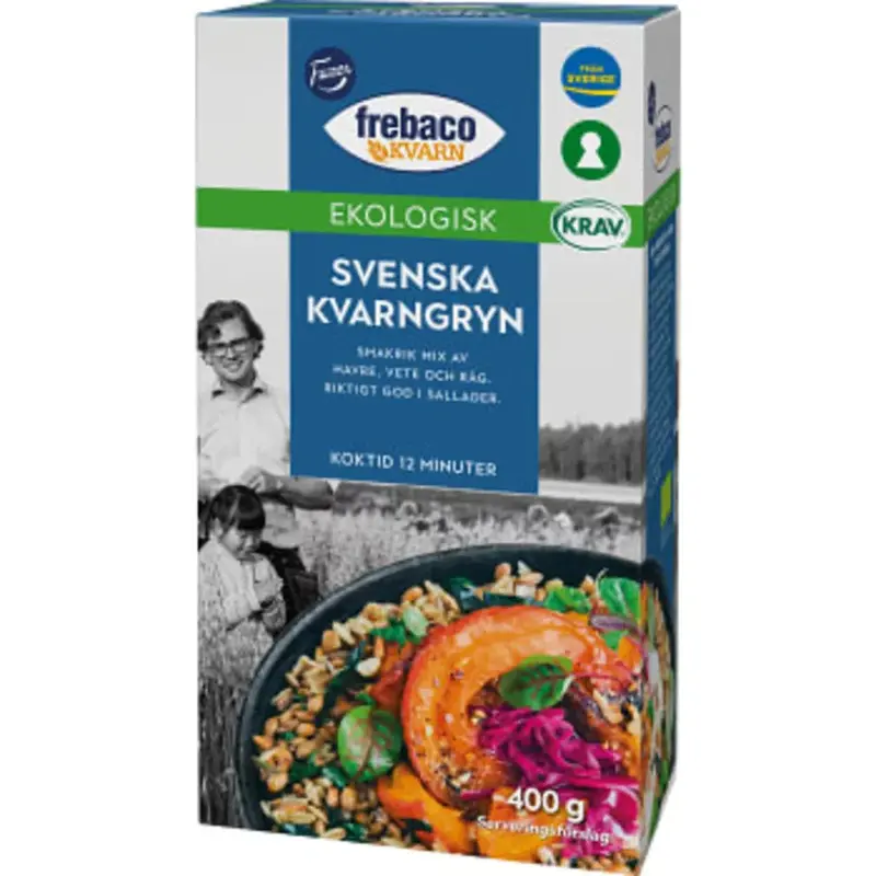 Frebaco Svenska kvarngryn Ekologisk - Swedish milled semolina Organic- 400g