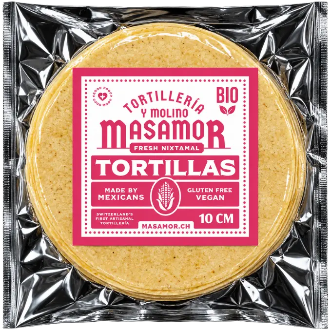 Fresh Corn Tortillas 10 cm Masamor - 500 g