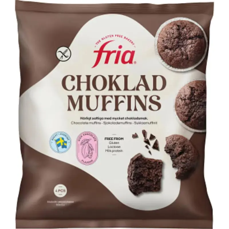 Fria Chokladmuffins - Frozen Chocolate Muffins gluten-free 240g