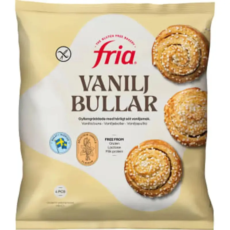 Fria Glutenfri Vaniljbulle - Gluten-free Vanilla Bun - 230g