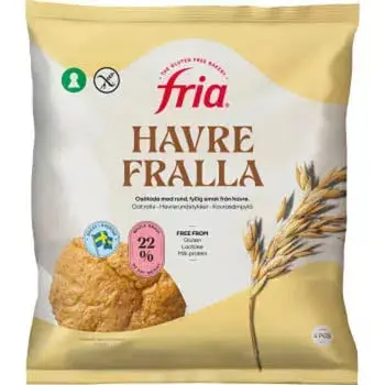 Fria Havrefralla - Frozen Oatbuns gluten-free 280g