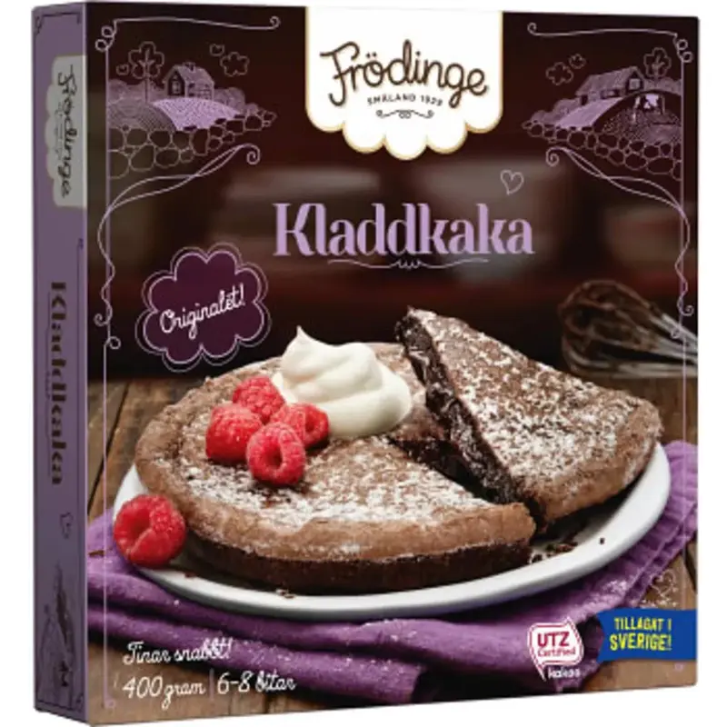 Frödinge Kladdkaka Fryst - puff cake, Frozen - 400 g