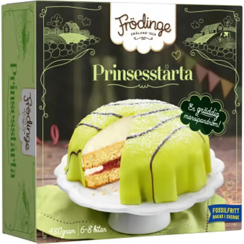 Frödinge Prinsesstårta Fryst - Princess Cake Frozen - 480g