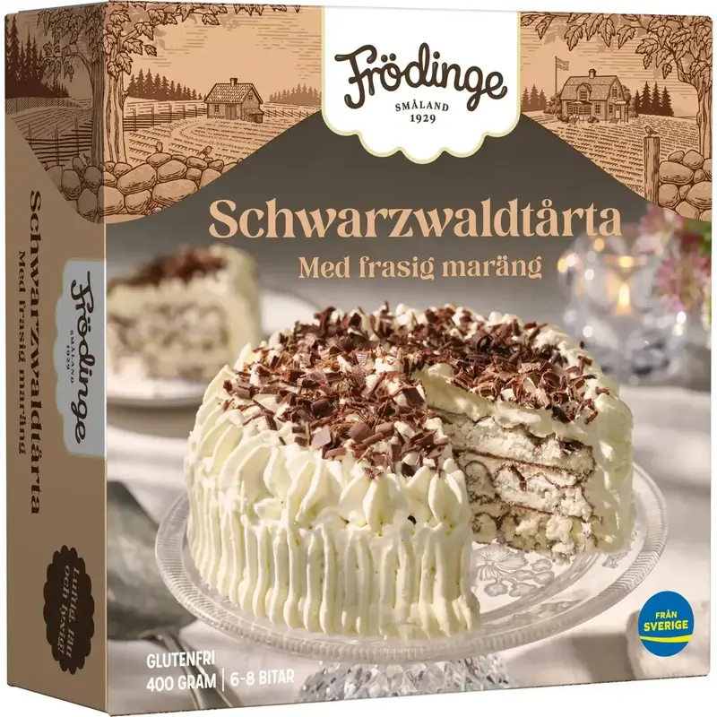 Frödinge Schwarzwaldtårta Fryst -Black Forest Cake Frozen - 400g