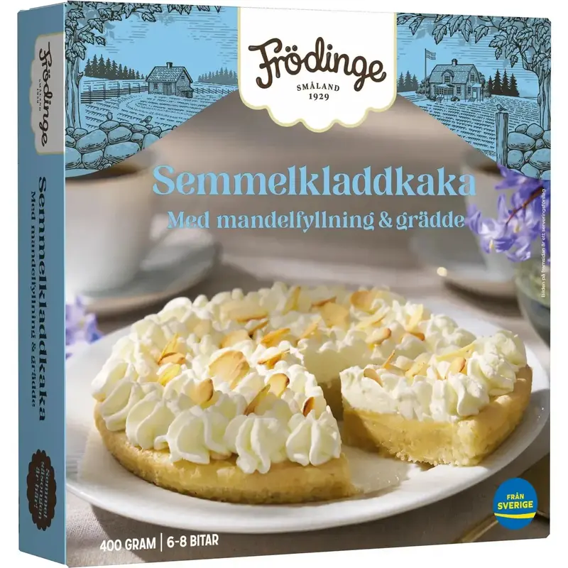 Frödinge Semmelkladdkaka Fryst - Semelcake Frozen - 400g