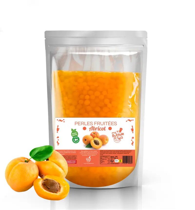 Fruchtige Aprikosenperlen - Bubble Tea - 1,5 kg