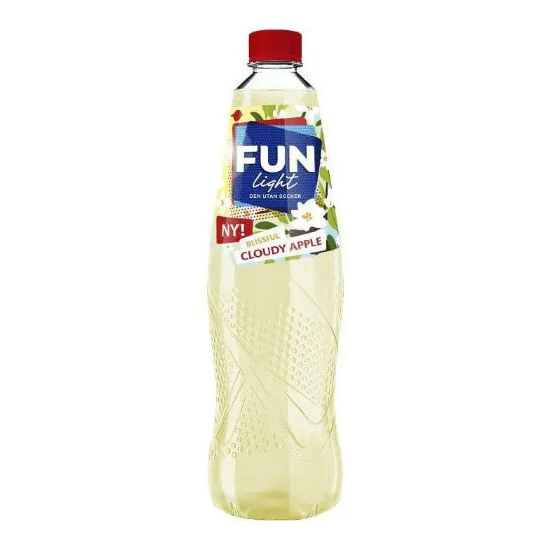Fun Light Lightdryck Cloudy Apple Sockerfri - Sugar Free Syrup Apple 1l