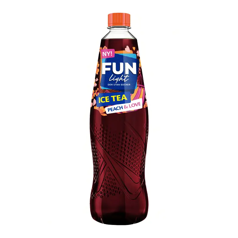 Fun Light Lightdryck Ice Tea Peach & Love - Sugar Free Syrup Ice Tea Peach 1l