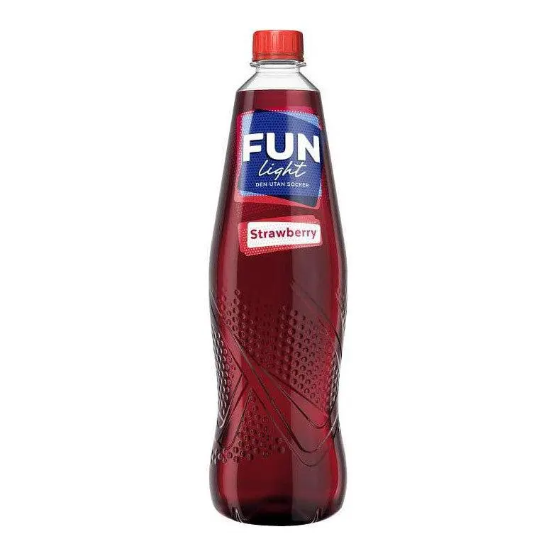 Fun Light Lightdryck Jordgubb Sockerfri - Sugar Free Syrup Strawberry 1l
