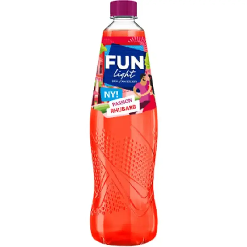 Fun Light Saft light Passion Rhubarb - Sugar Free Syrup - 1l