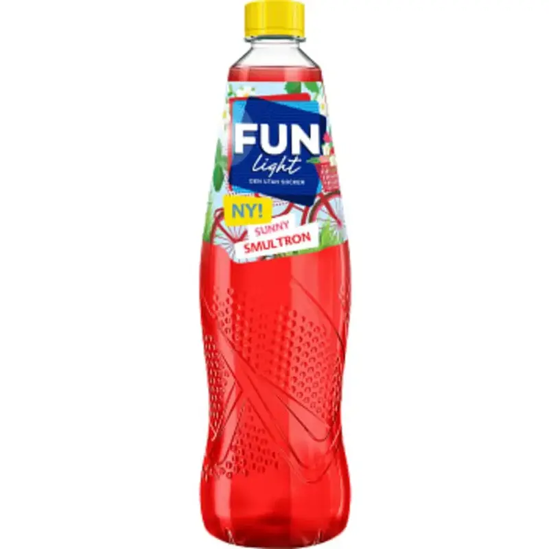 Fun Light Saft light Sunny Smultron - Sugar Free Syrup - 1l