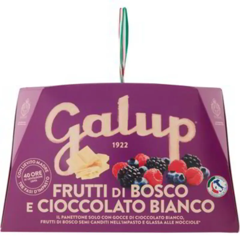 GALUP Panettone Frutti di Bosco & Cioccolato Bianco 750g – Fruchtig und Edel
