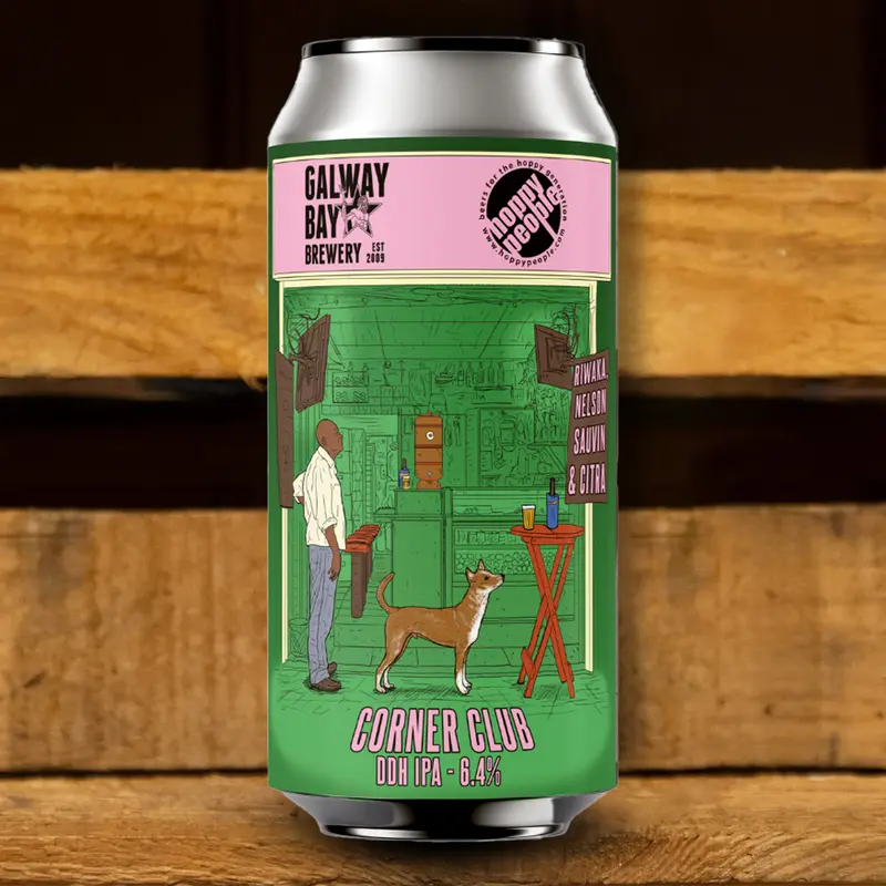 GALWAY BAY X HOPPY PEOPLE - Corner Club HAZY IPA - Can - 44cl