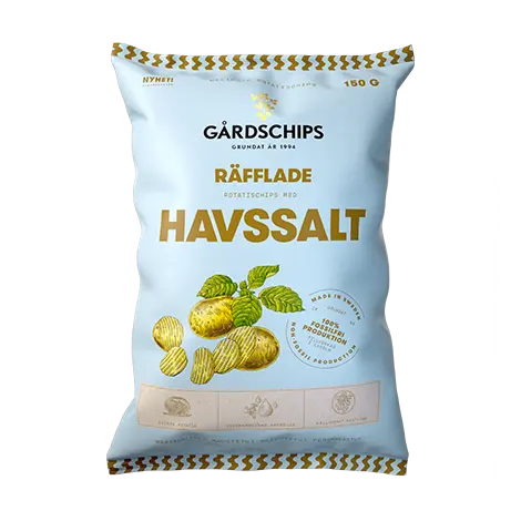 Gårdschips Havssalt   - Ribbed Sea Salt 150 g