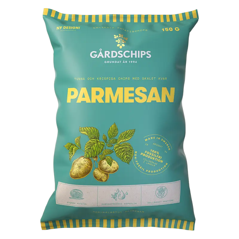 Gårdschips Parmesan - Parmesan 150 g