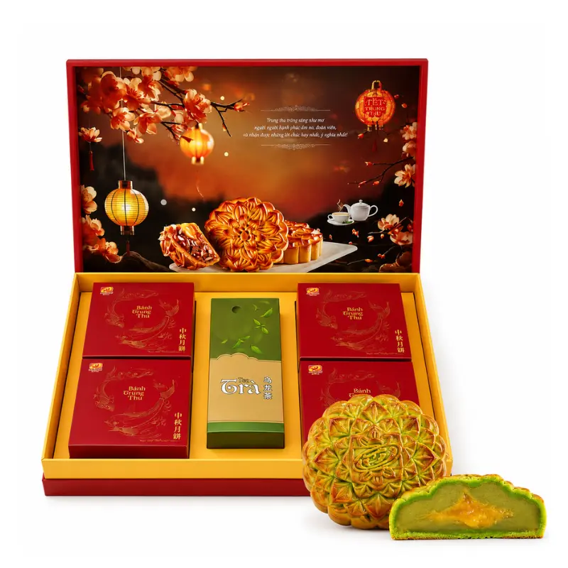 Gâteau de Lune au thé vert – TAN HUE VIEN – 4x200 g