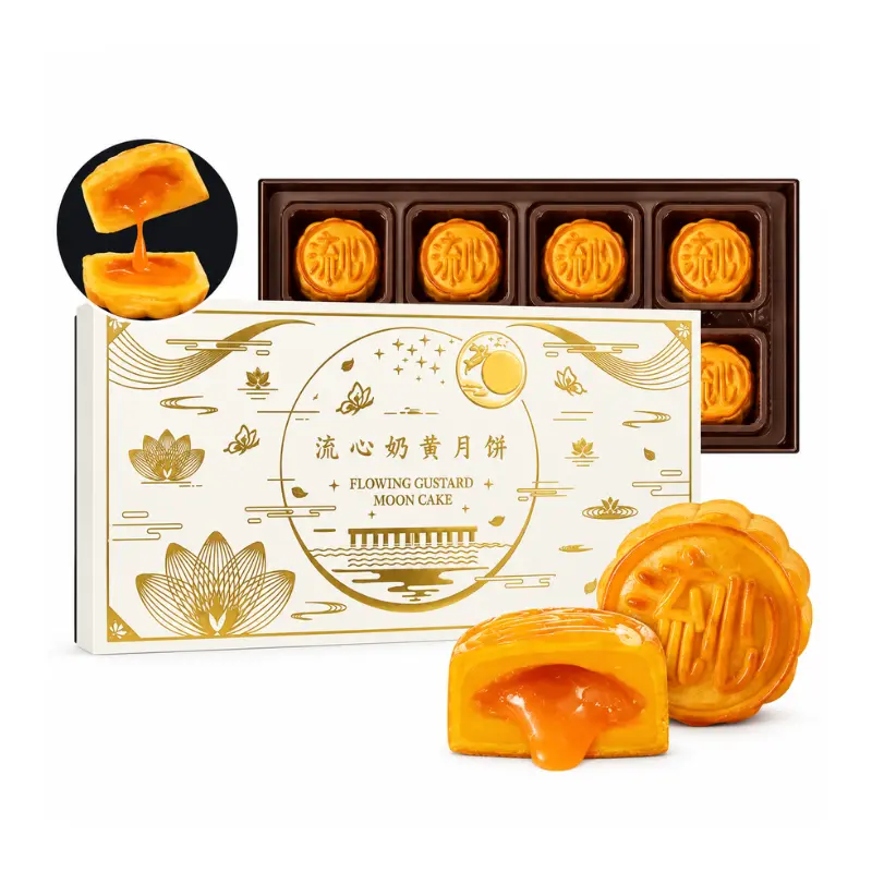 Gâteau de lune Lava assorti (mooncake) - MEIYUETAO - 8x46g