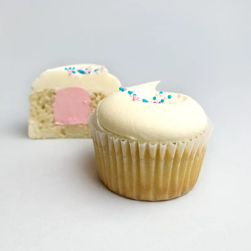 Gender Reveal Cupcakes Girl