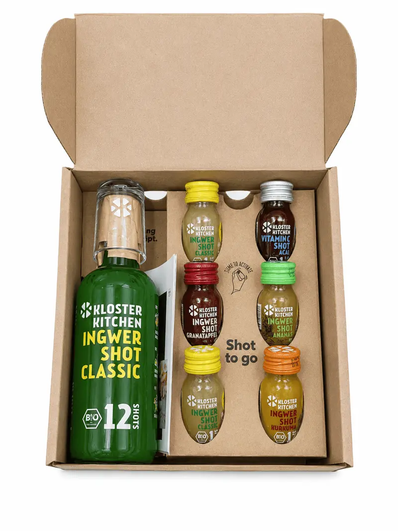Geschenkbox Kloster Kitchen Ingwer + Probiershots