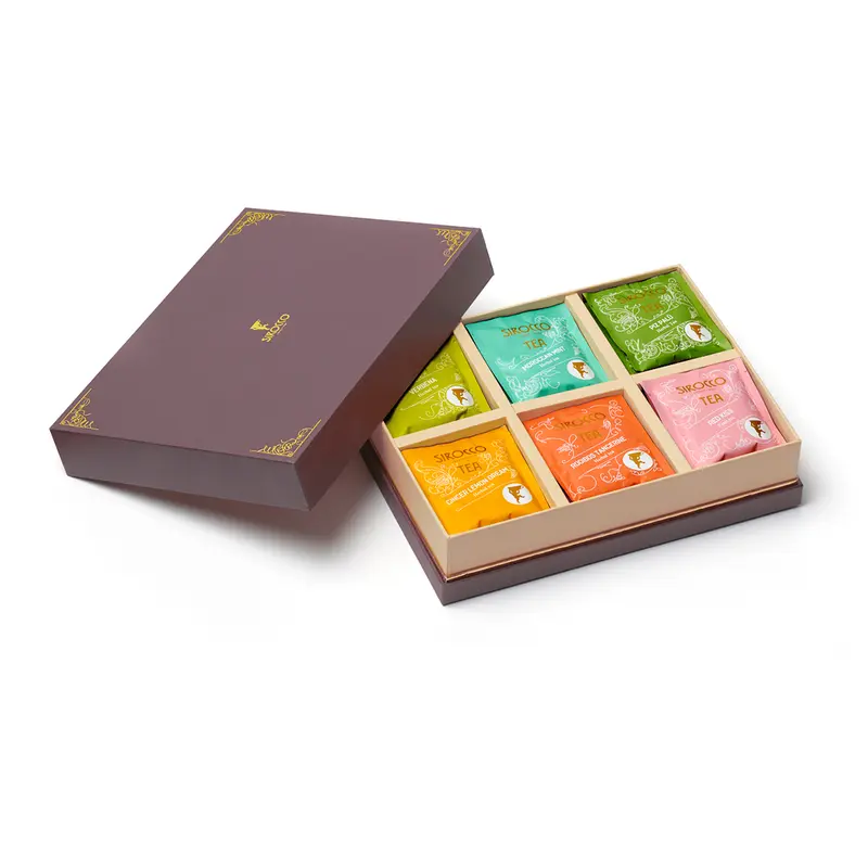 Geschenkbox «Kräuter- & Früchtetee» braun