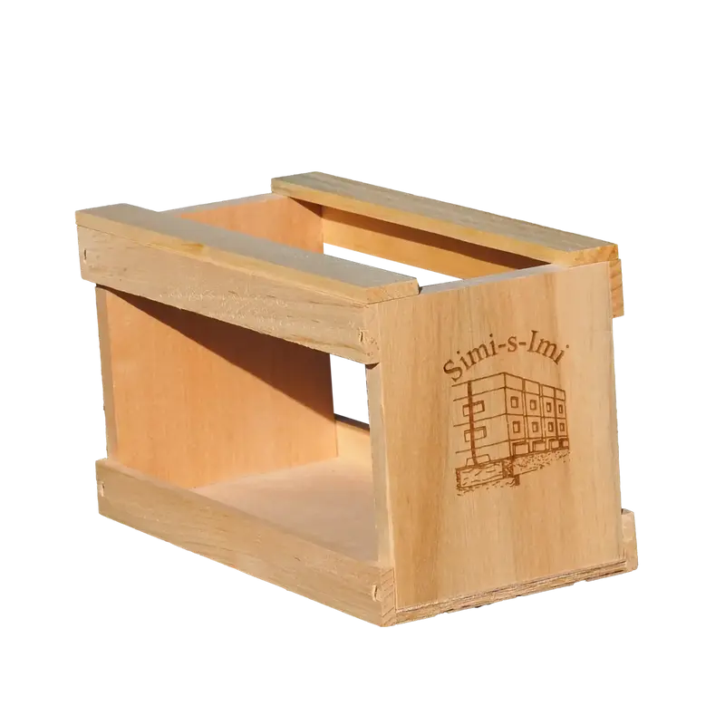 Geschenkverpackung Holz für zwei Honiggläser