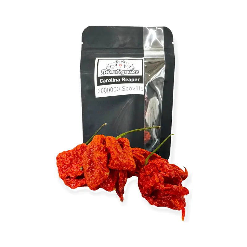 Getrocknete Carolina Reaper Chilis