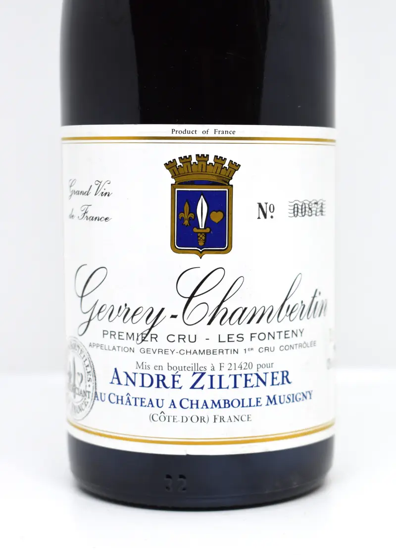 Gevrey-Chambertin 1er cru "les Fonteny" 1998 - André Ziltener
