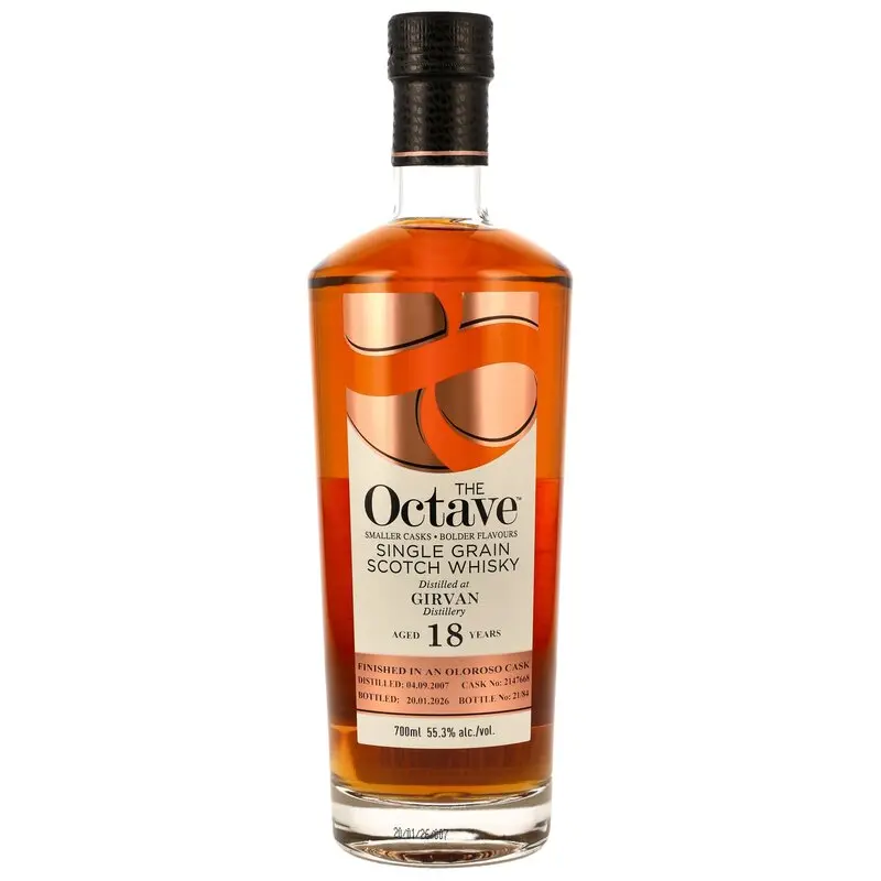 Girvan 2007/2026 - 18 y.o. - Single Grain - Oloroso Cask Finish #2147668 - The Octave (Duncan Taylor)