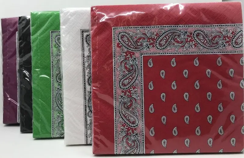 Glarner Papierservietten, im Glarner Tüechli Design, 20 Stück (Servietten)