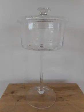 Glasglocke auf Fuss H 38cm