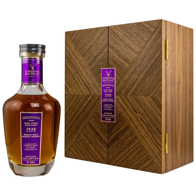 Glen Grant 1948/2022 - 74 y.o. - #1365 G&M - King Charles III
