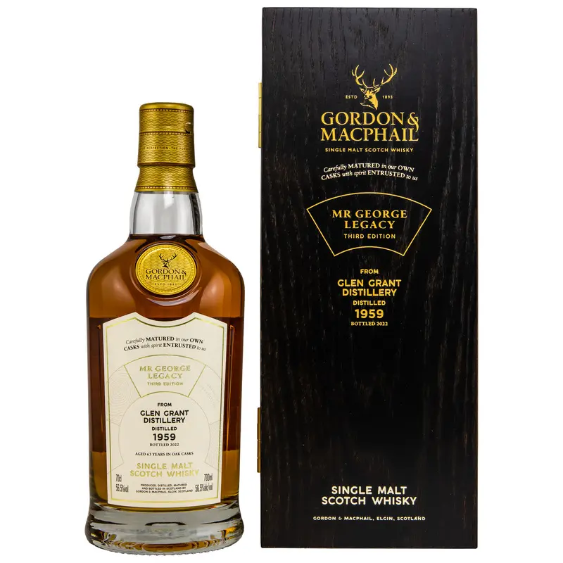 Glen Grant 1959/2022 - 63 y.o. - G&M Cask #3665 - Mr. George Legacy