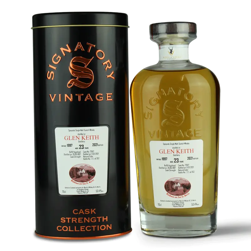 Glen Keith - 1997 - 2021 - 23y - Refill But - Cask Strength Collection - Waldhaus am See Label