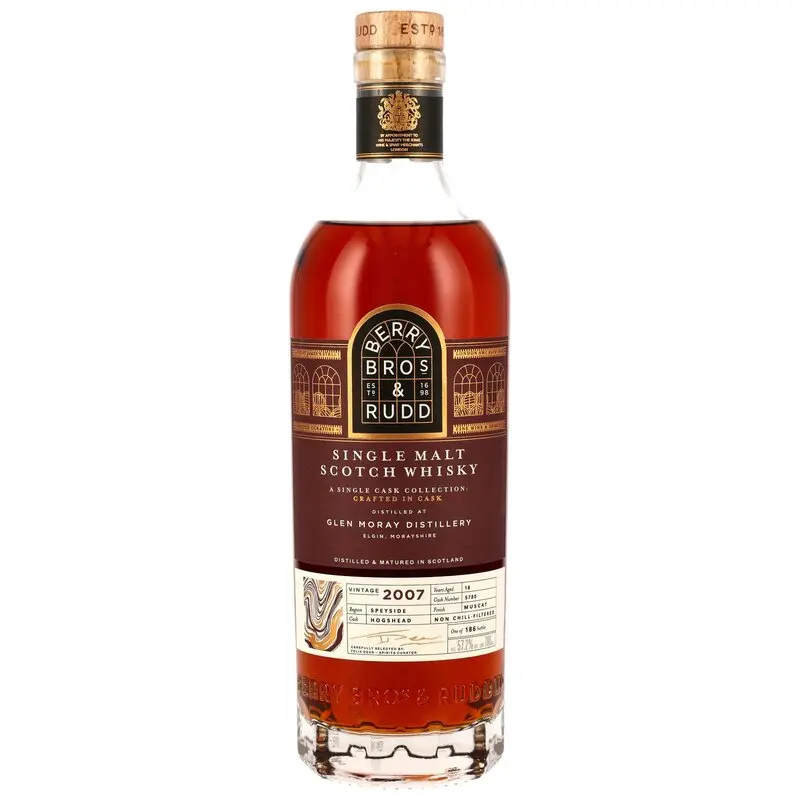 Glen Moray 2007/2025 - 18 y.o. - Muscat Cask Finish #5780 (Berry Bros & Rudd)