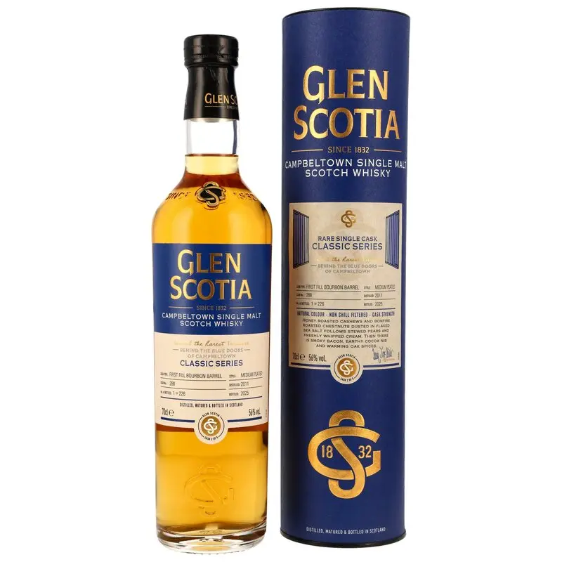 Glen Scotia 2011/2025 - 1st Fill Bourbon Cask #288 - Behind the Blue Doors
