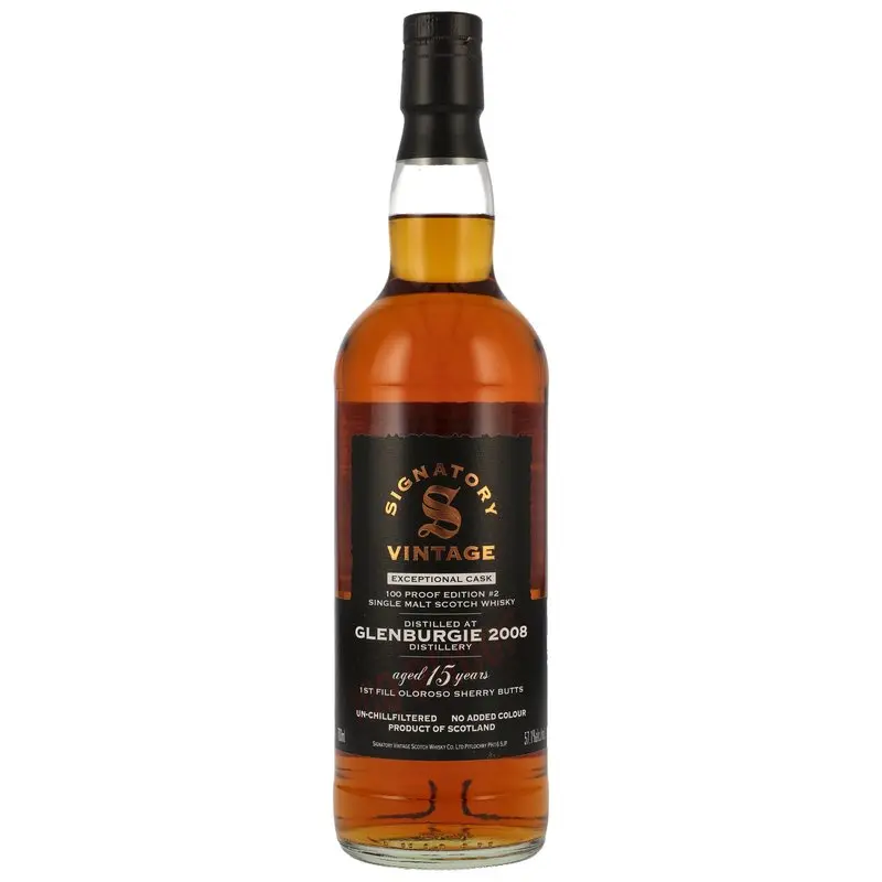 Glenburgie 2008 - 15 y.o. - Signatory 100 PROOF Exceptional Edition #2