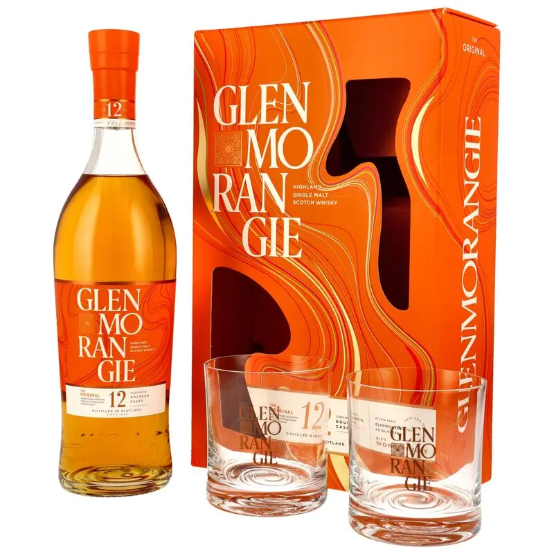 Glenmorangie 12 y.o. Original + 2 Gläser