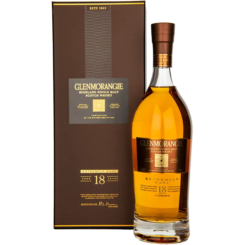 Glenmorangie 18 Years Extremely Rare Original Single Malt Whisky 43%